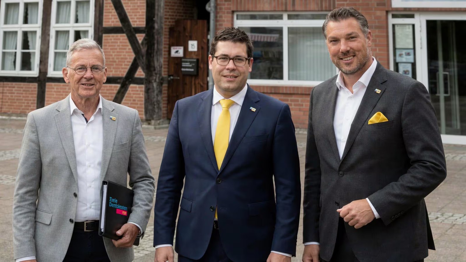 Harald Temmler, Christian Fürst und Sebastian Dietrich von der FDP Seelze
